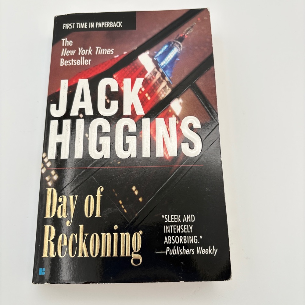 4 books for $16 - DAY OF RECKONING by Jack Higgins